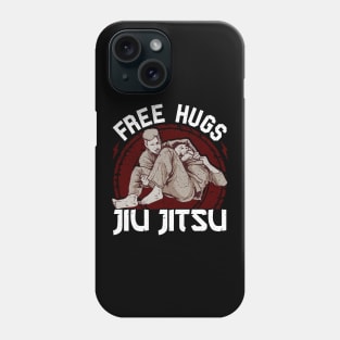 Funny Free Hugs Jiu Jitsu Pun BJJ Martial Arts Phone Case