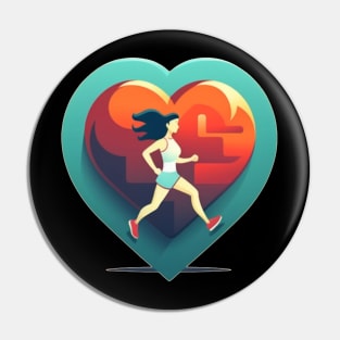 Running Is my Life Motivational Pin