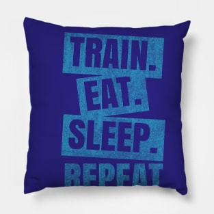 Train Eat Sleep Repeat Pillow