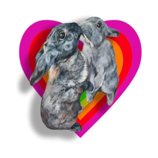 Adorable, true love bunnies! T-Shirt