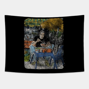 The Legendary Bourdain Grunge Tapestry