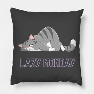 lazy monday Pillow