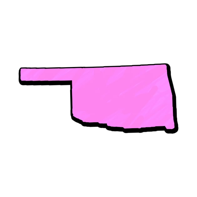 Pink Oklahoma Outline by Mookle
