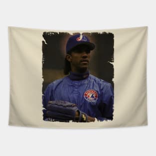 Pedro Martinez in Montreal Expos Tapestry