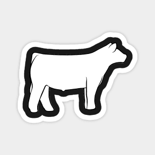 Show Steer Silhouette  - NOT FOR RESALE WITHOUT PERMISSION Magnet