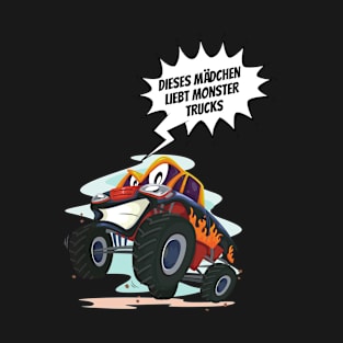 Kindergarten Dieses Mädchen Liebt Monster Trucks T-Shirt