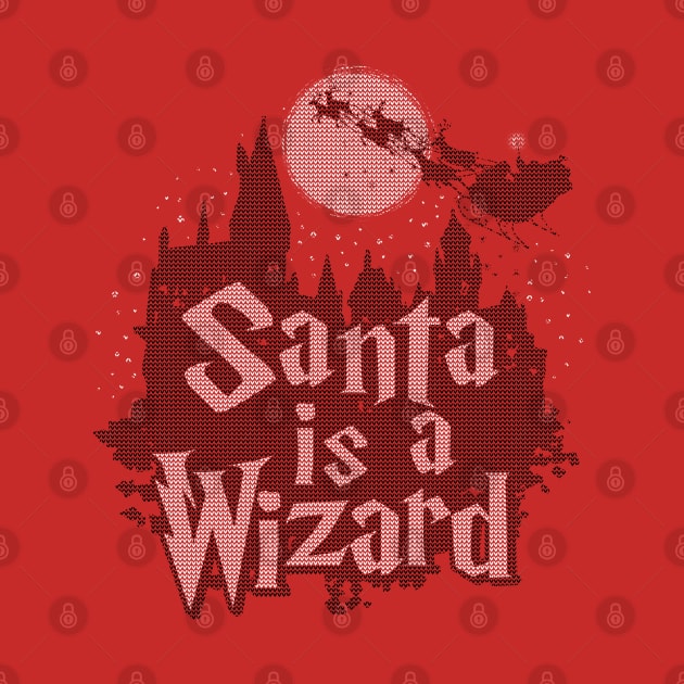 Santa Claus Funny Wizard Fantasy Inspired Christmas Ugly Sweater Winter Meme by BoggsNicolas