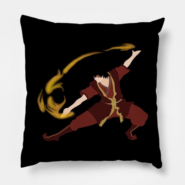 Zuko Fire bending Pillow by angiedf28