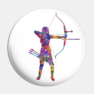 Archer girl Pin