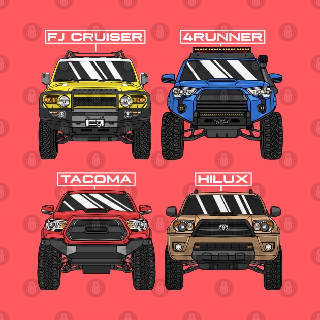 Toyota 4x4 Off-Road Trucks by Guyvit