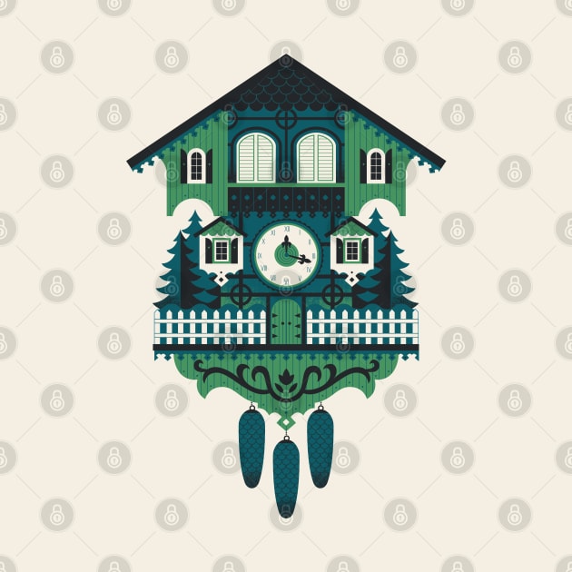 Cuckoo Clock by Lucie Rice Illustration and Design, LLC