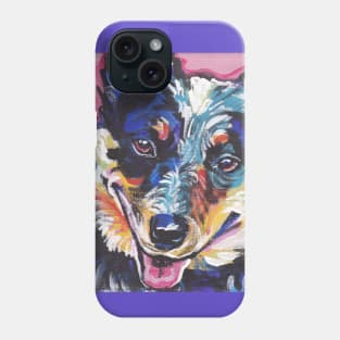 Australian Cattle Dog Bright colorful pop dog art Phone Case