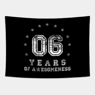 Vintage 6 years of awesomeness Tapestry