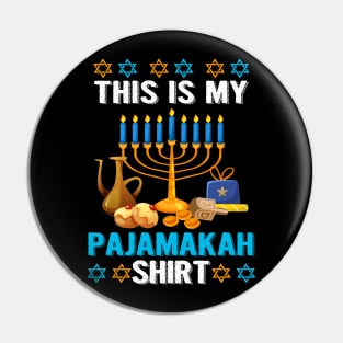 This is My Pajamakah Shirt Funny Hanukkah Pajama Gift Pin