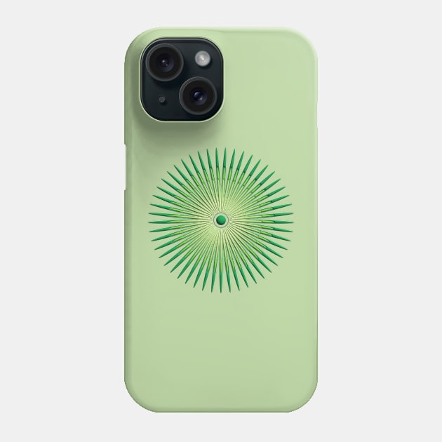 concentric green Phone Case by desingmari