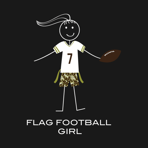 Funny Womens Flag Football Girl by whyitsme