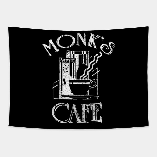 Monk's Cafe Tapestry by huckblade