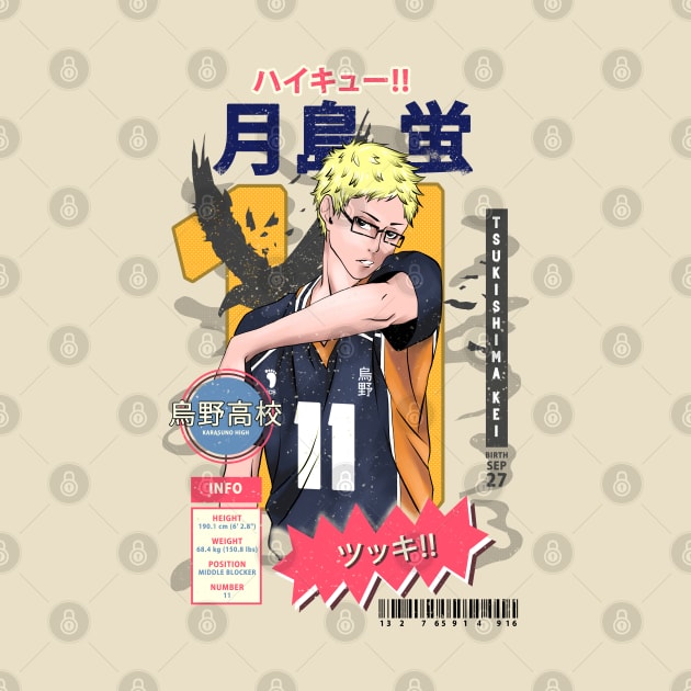 Tsukishima Kei - Haikyuu Potrait by MAGE