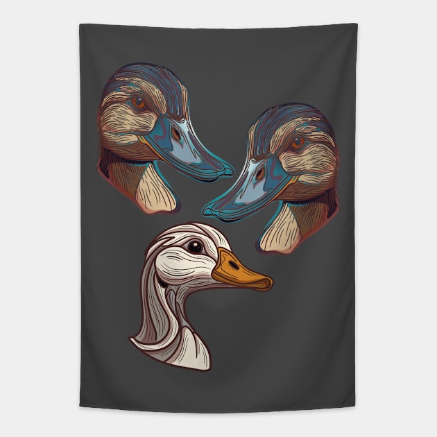 Duck, Duck, Goose. Tapestry by DaveDanchuk