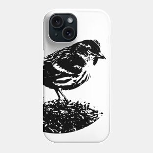 monochrome cool bird Phone Case