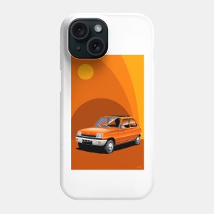 Iconic french classic car art in art deco style 8 Phone Case