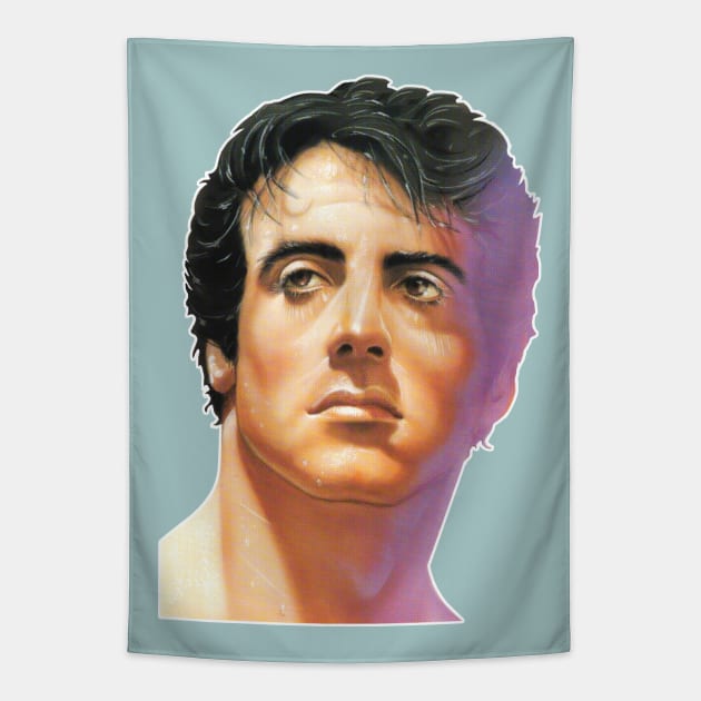 Stallone 80s Design Tapestry by DankFutura