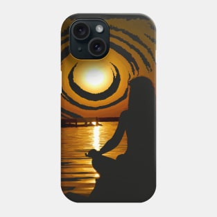 Sunset on the sea Phone Case