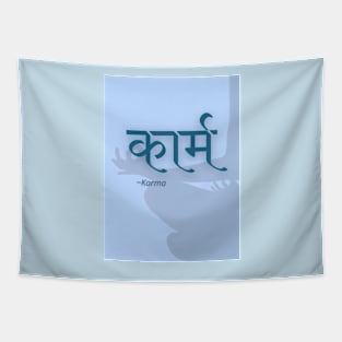 Powerful and Positive Karma Hindi Tapestry