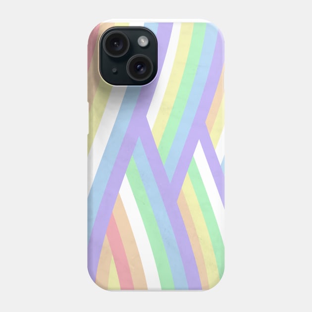 Rainbow minimal marble geometric Phone Case by carolsalazar