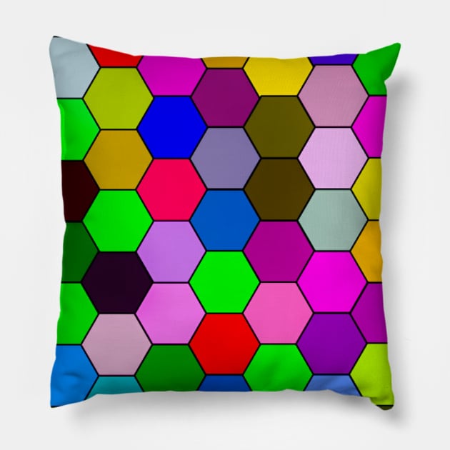 Wonderful colors mask Pillow by Ahmed ALaa