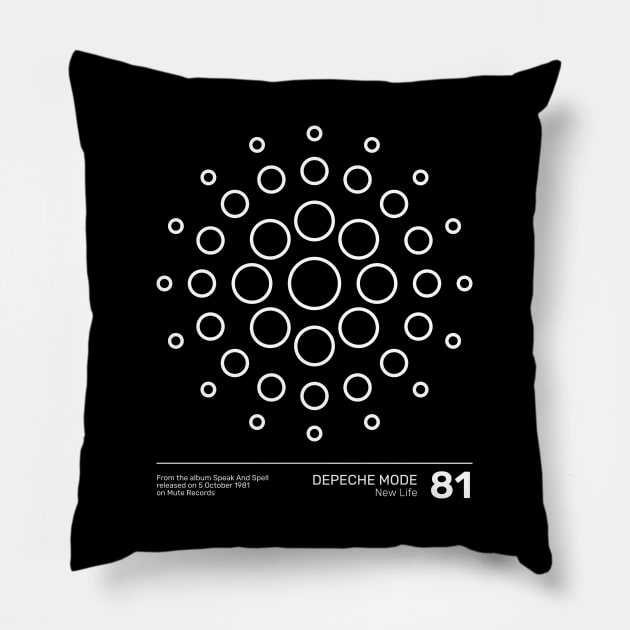 Depeche Mode New Life Pillow by Timeless Chaos