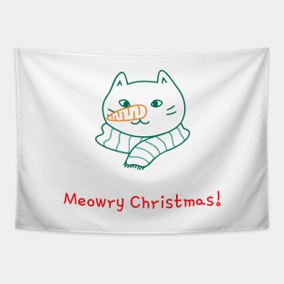 Meowry Christmas! Merry Christmas Tapestry