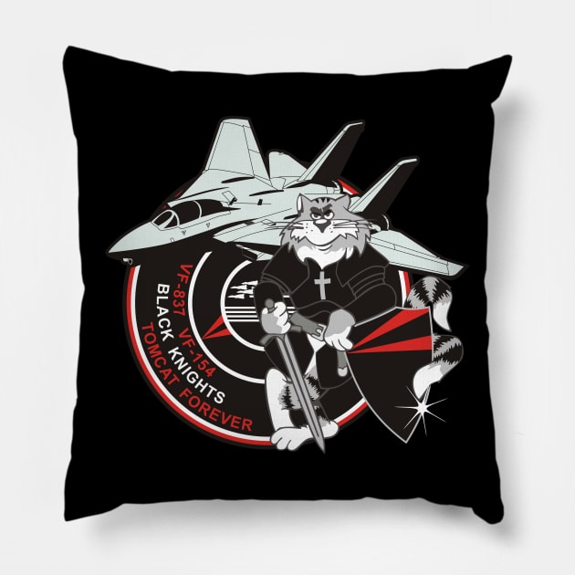 Black Knights - Tomcat Forever Pillow by MBK