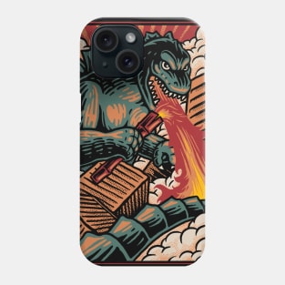 A B-Movie Monster Attacks. Relive the b-movie Japanese monster madness. Phone Case