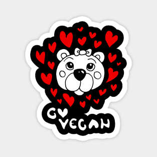 go vegan Magnet