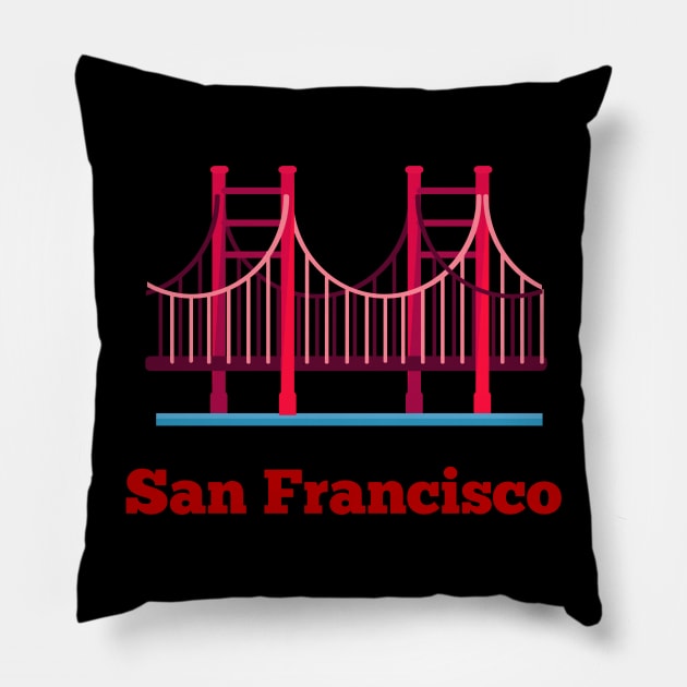 San Francisco Pillow by Courtney's Creations