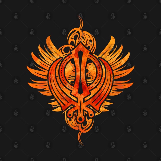 Decorative Sikh Khanda symbol by Nartissima