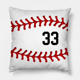 Baseball Laces Team Jersey Number 33 Mask #33 Pillow