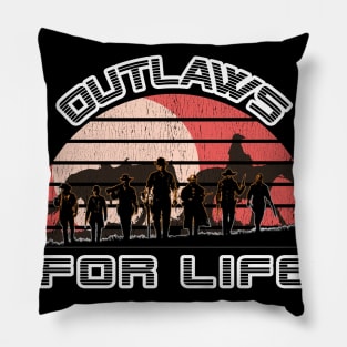 Best Red Dead Redemption 2 Tee Shirt Outlaws 4 Life Gift Ideas for Gamers Pillow