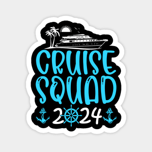 Cruise Squad 2024 Matching Family Group With Anchor Magnet