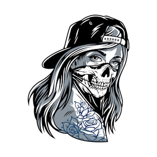 Street Chic - Gangster Girl Tattoo Art T-Shirt