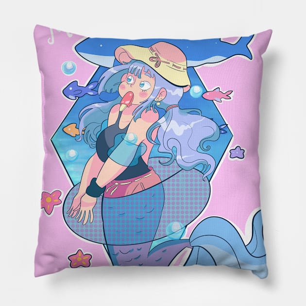 Summer 2020 mermaid Pillow by Klaudiapasqui 96