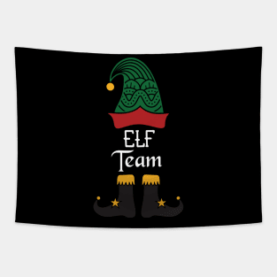 Elf Team Matching Family Group Christmas Party Pajama Tapestry