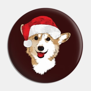 Ho Ho Happy Corgi Christmas Pin