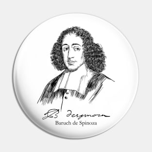 Baruch Spinoza, Dutch philosopher, philosophy, Pin