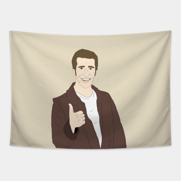 Fonzie Tapestry by VideoNasties