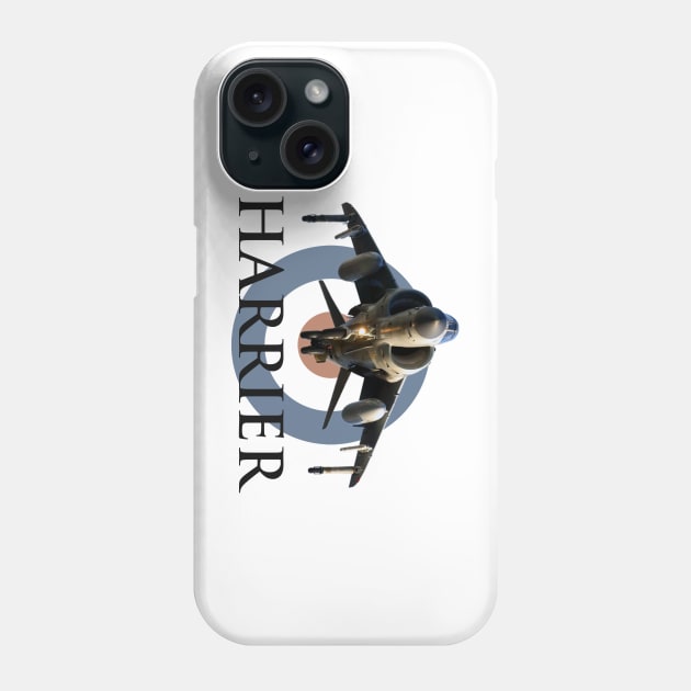 Sea Harrier Jump Jet and Roundel Phone Case by SteveHClark