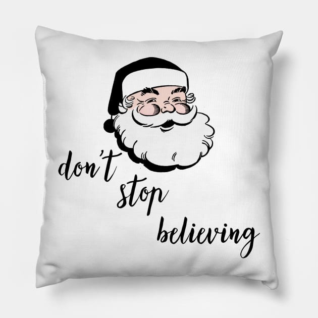 Don't Stop Believing Pillow by Nataliatcha23