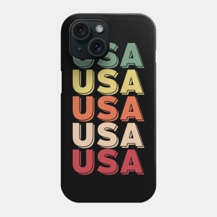 U.S.A HOT TRENDY VINTAGE RETRO INDEPENDENCE DAY 4TH JULY TEE Phone Case