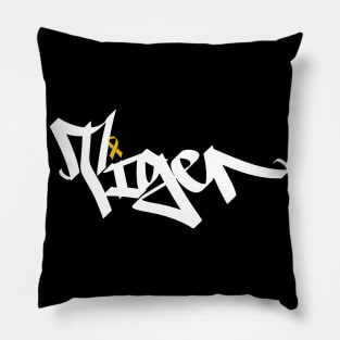 tiger childhood cancer awareness Pillow